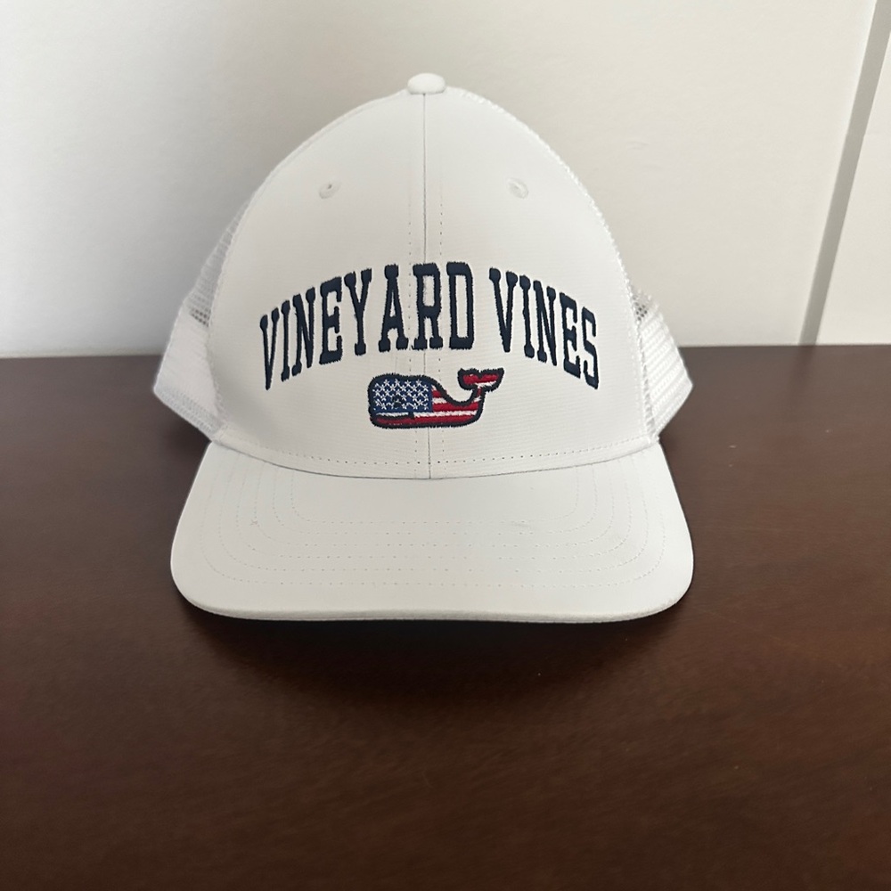 Vineyard Vines White and Blue Cap